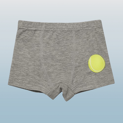 Boys' Cotton Boxer Briefs – Sports Ball Print