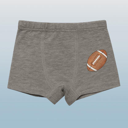 Boys' Cotton Boxer Briefs – Sports Ball Print