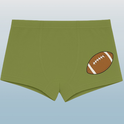Boys' Cotton Boxer Briefs – Sports Ball Print