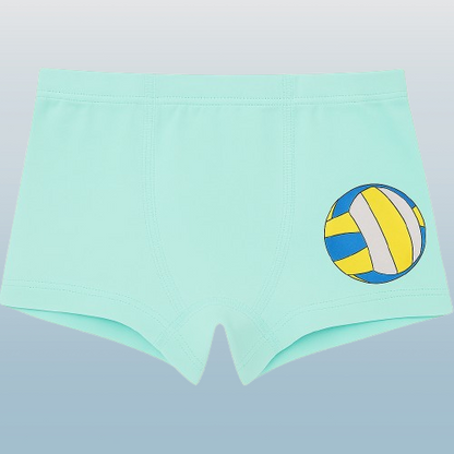 Boys' Cotton Boxer Briefs – Sports Ball Print