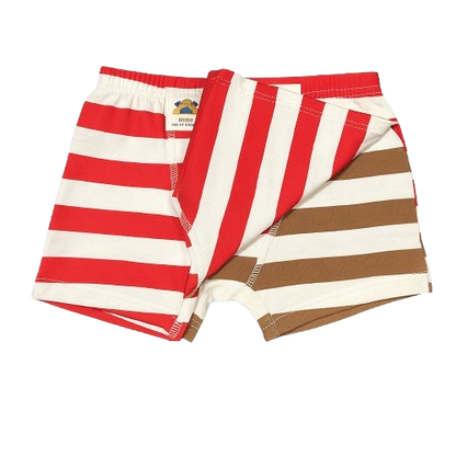 Boys' 2-Pack Striped Cotton Boxer Briefs