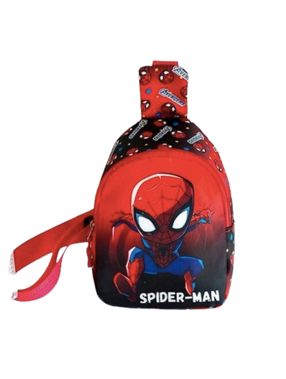 Marvel-Themed Children’s Cartoon Crossbody Chest Bag – Spider-Man & Captain America