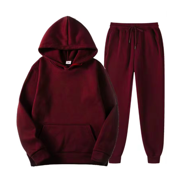 Unisex Coordinated Hoodie & Jogger Sweatpants Set – Casual 2-Piece Lounge & Streetwear Outfit
