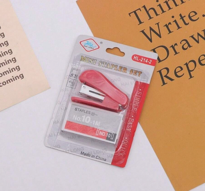 Mini Cartoon Stapler Set – Cute & Compact Stapler with Staples | Ideal for School, Office & Home Use