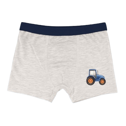 Boys' Cartoon Construction Cotton Boxer Briefs, Assorted Colors (4-Pack)