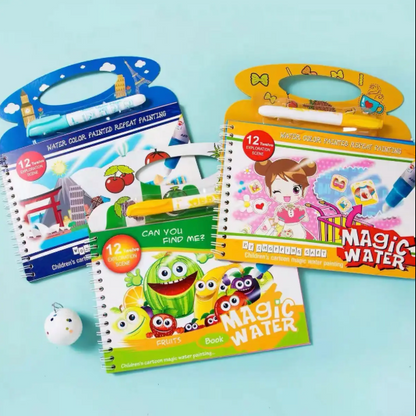 Magic Water Drawing Book Magic Water Reusable Doodle Board for Kids