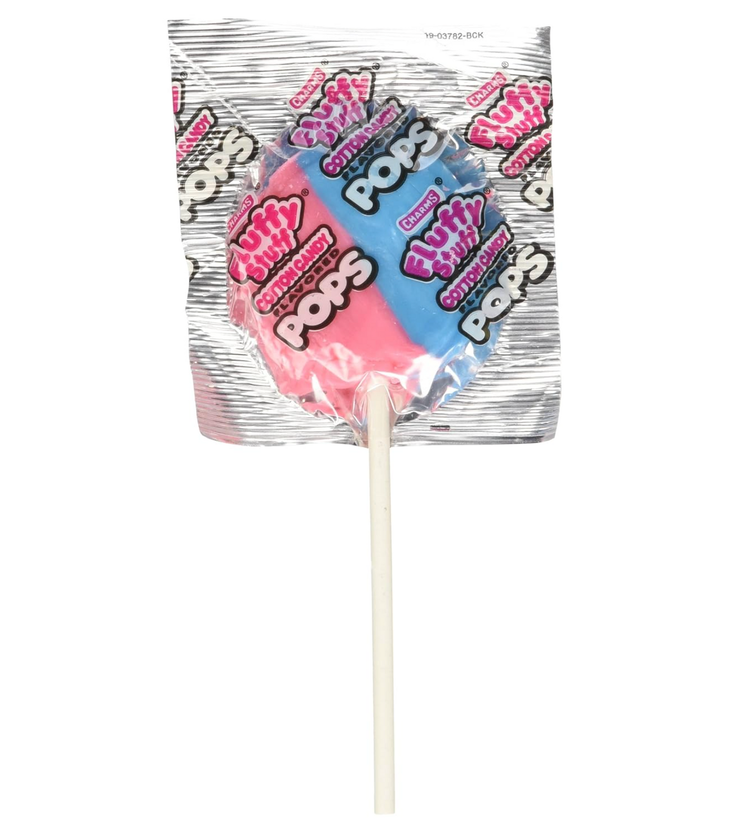 Charms Fluffy Stuff Cotton Candy Pops Lollipops 8-Pack