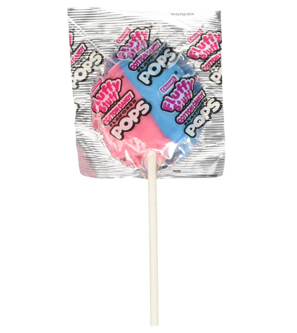 Charms Fluffy Stuff Cotton Candy Pops Lollipops 8-Pack