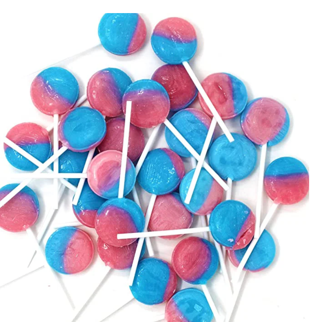 Charms Fluffy Stuff Cotton Candy Pops Lollipops 8-Pack