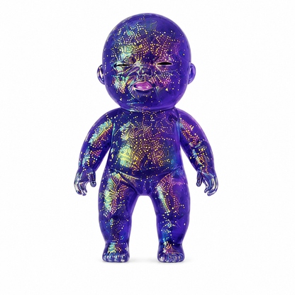 4-Piece Glitter Squishy Doll Set – Stretchy Sensory Squeeze Fidget Toys
