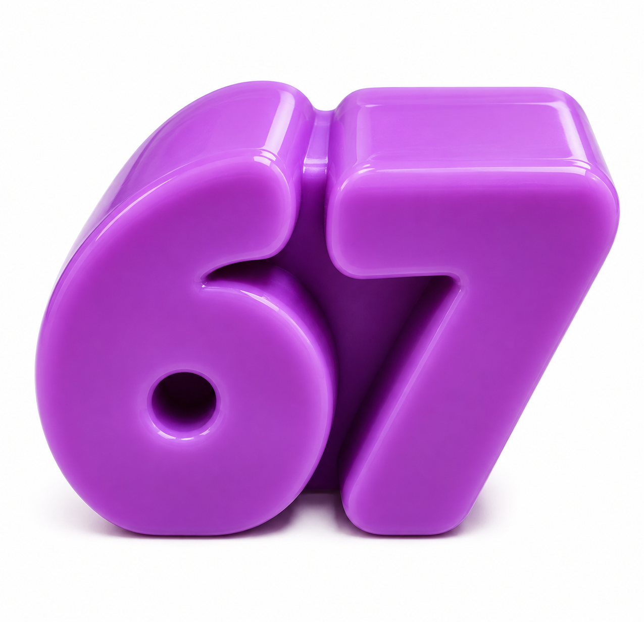 NeeDoh Squeeze Six Seven “67” Super Solid Squish Fidget Toy