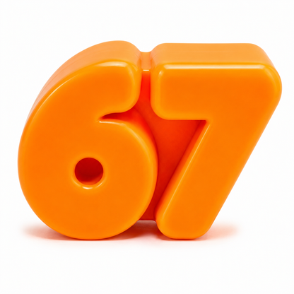 NeeDoh Squeeze Six Seven “67” Super Solid Squish Fidget Toy