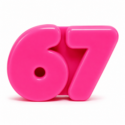 NeeDoh Squeeze Six Seven “67” Super Solid Squish Fidget Toy