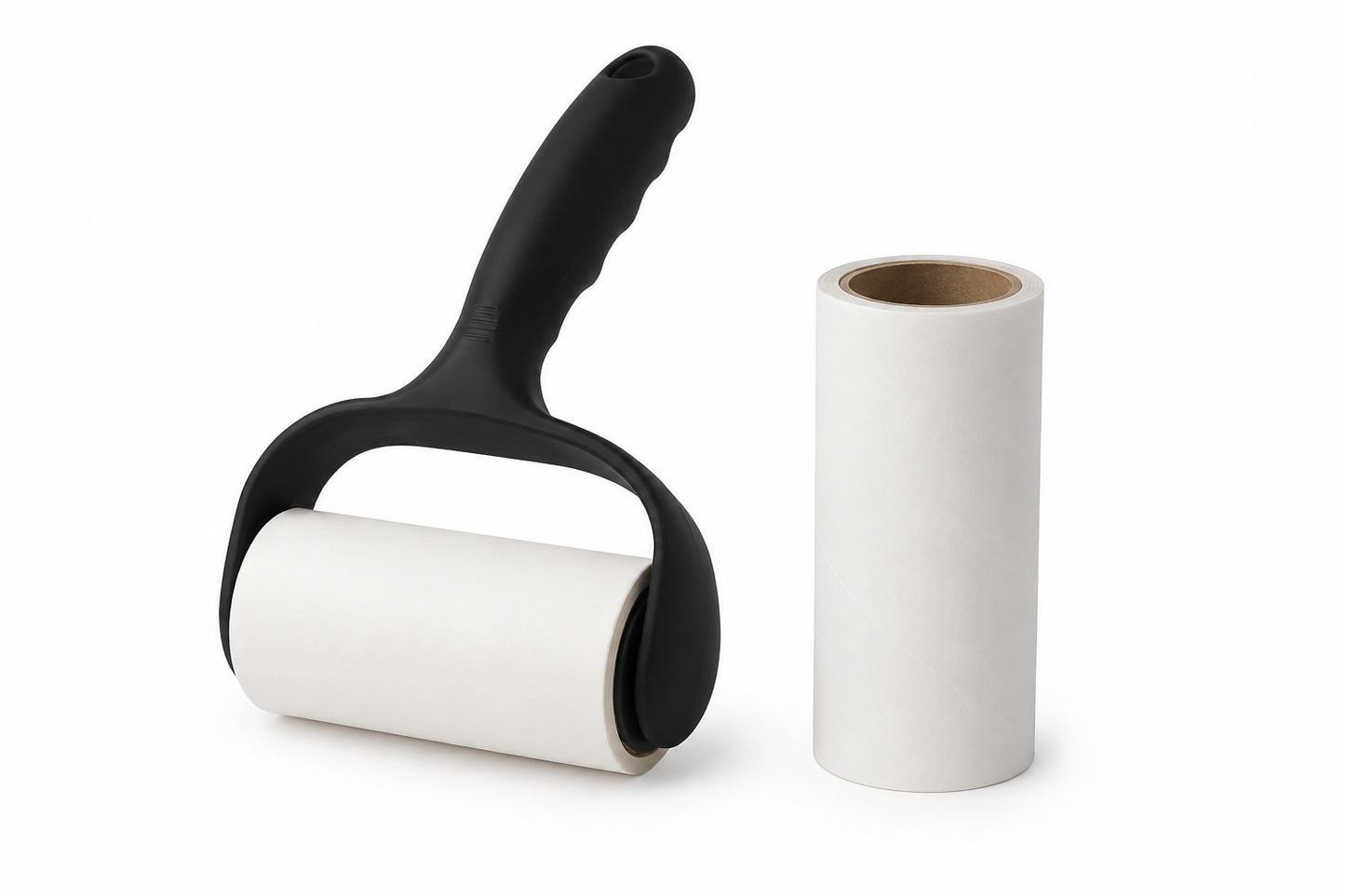 Manual Reusable Lint Roller with Extra Sticky Refill Roll for Pet Hair, Dust & Lint Removal