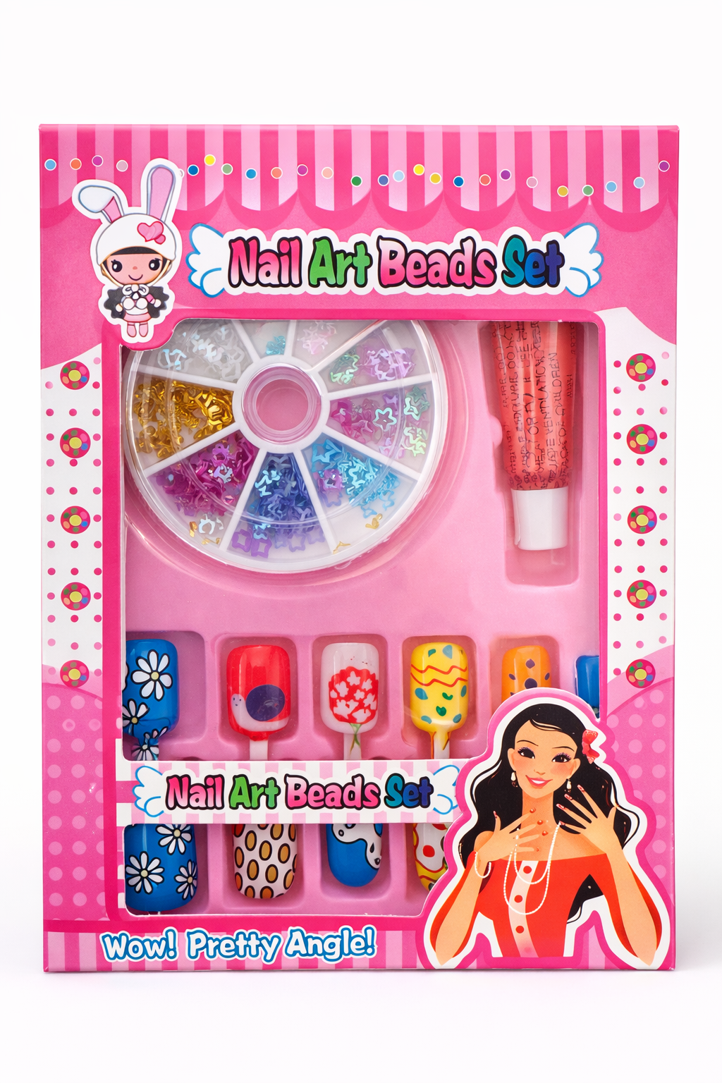 Glitter Nail Art Beads Set – 2 Pack Random Selection