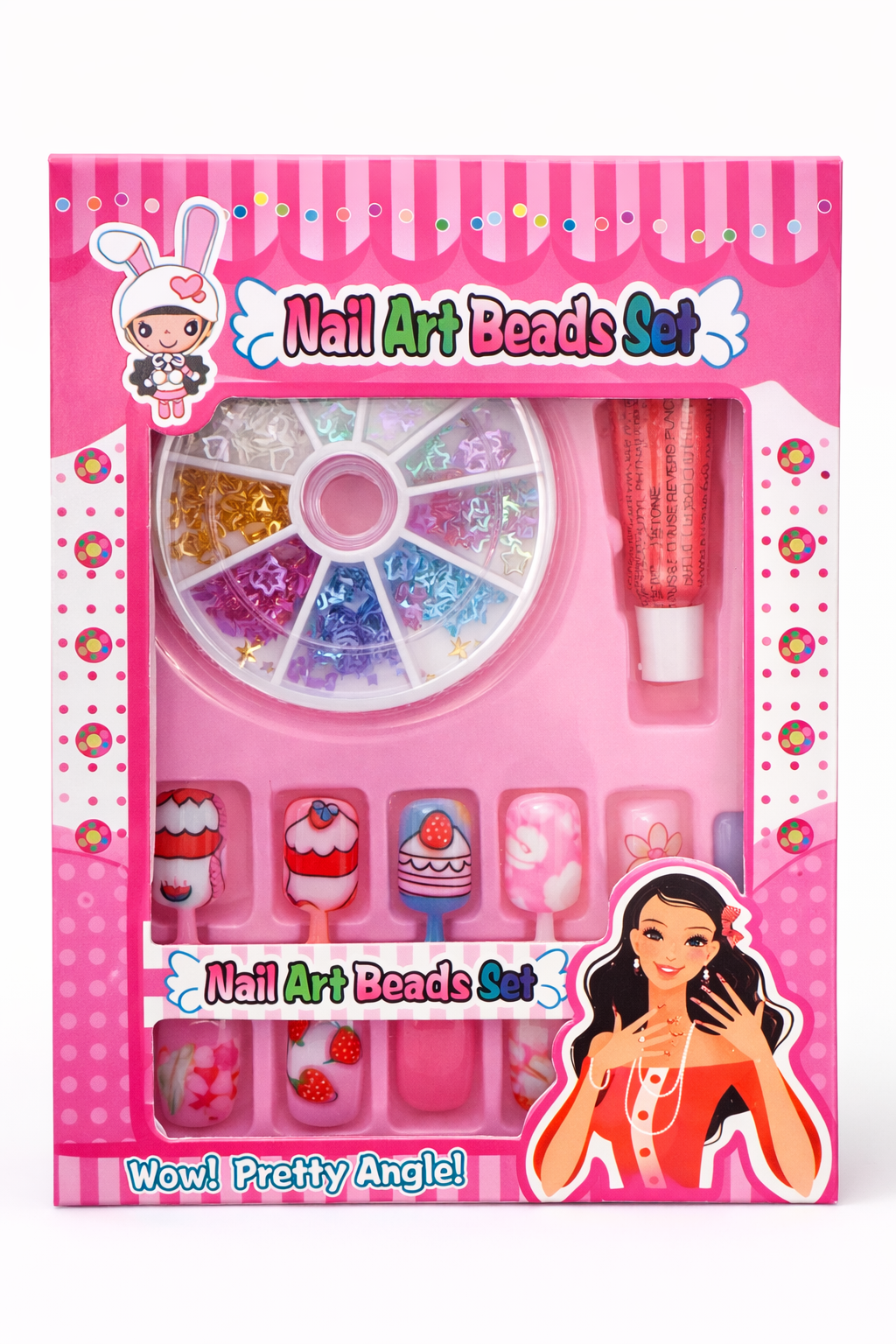 Glitter Nail Art Beads Set – 2 Pack Random Selection