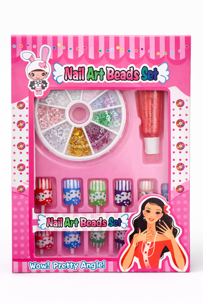 Glitter Nail Art Beads Set – 2 Pack Random Selection