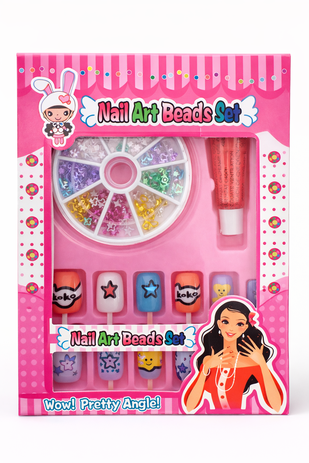 Glitter Nail Art Beads Set – 2 Pack Random Selection