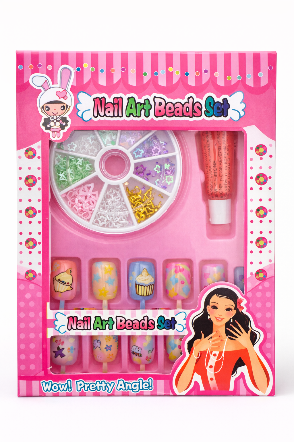 Glitter Nail Art Beads Set – 2 Pack Random Selection