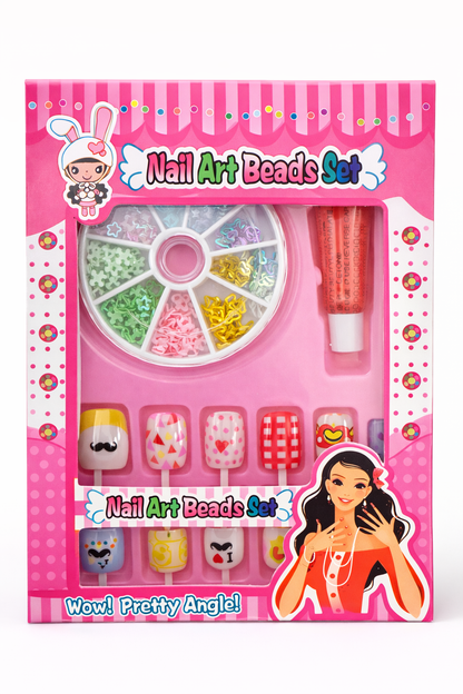 Glitter Nail Art Beads Set – 2 Pack Random Selection