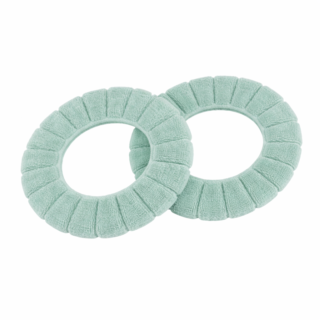 Washable Soft Fabric Toilet Seat Cover – 2 Pack (11 inch)
