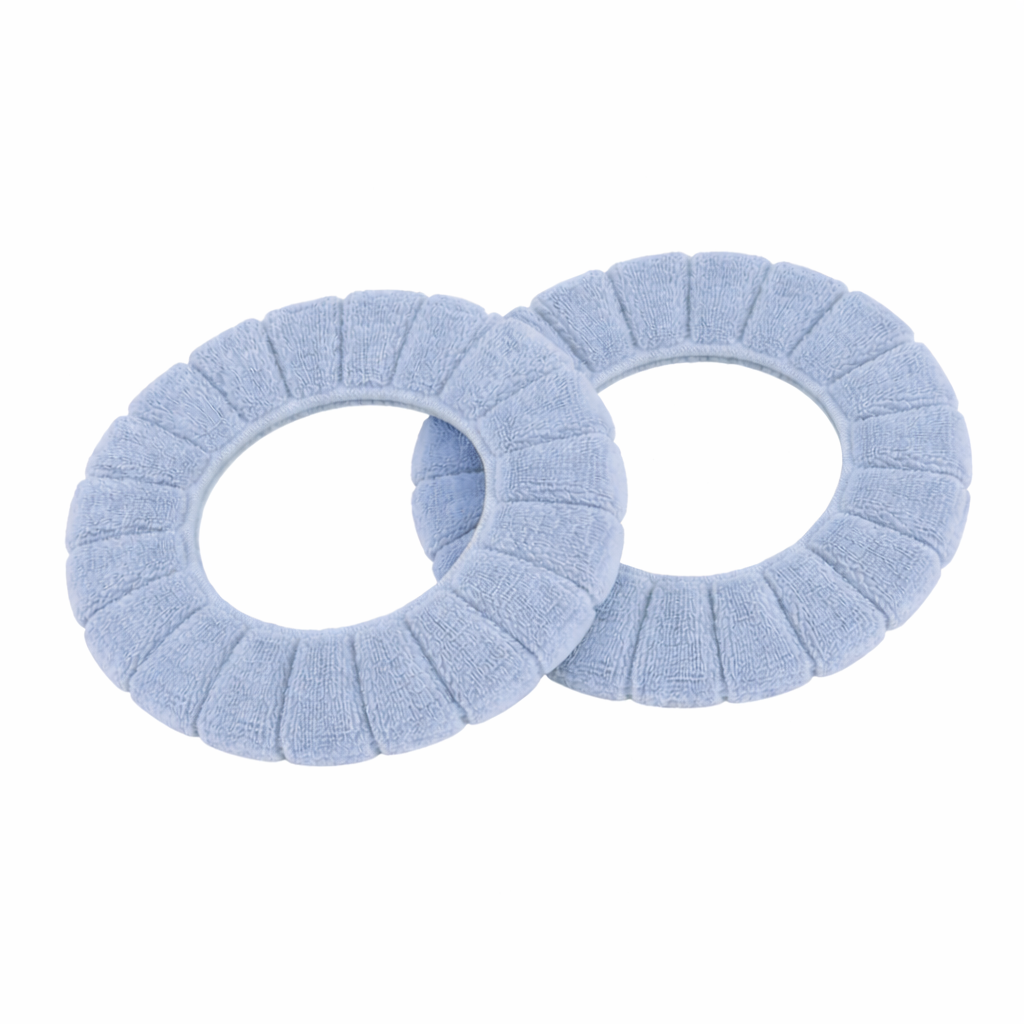 Washable Soft Fabric Toilet Seat Cover – 2 Pack (11 inch)