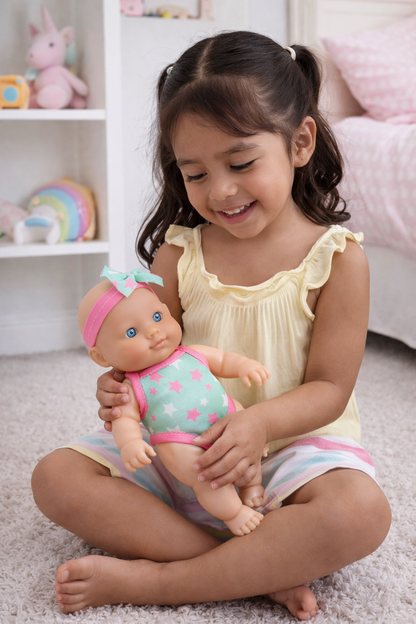 8.5-Inch Doll Toy with Headband and Swim Outfit
