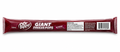 Kisco Dr Pepper Giant Freeze Pops – 3 Pack, 5.5 oz Ice Pops