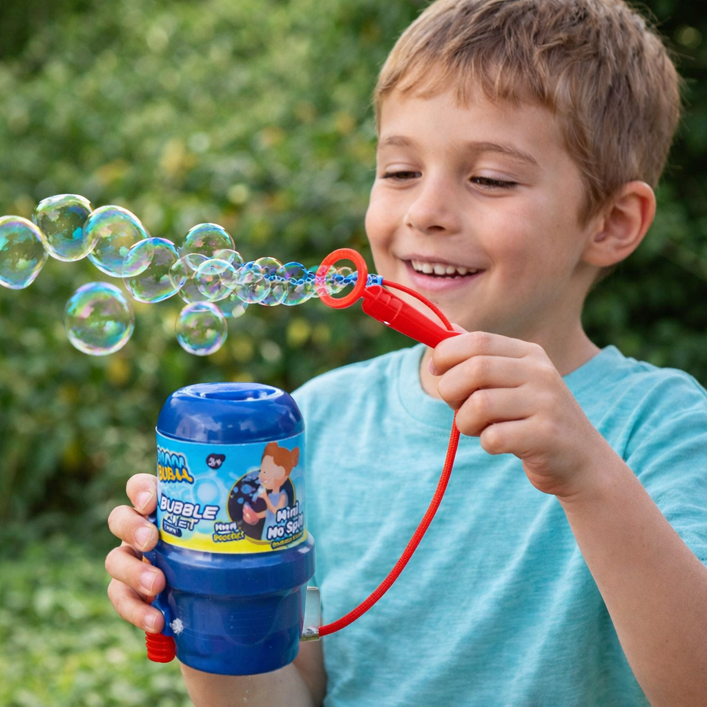 Wanna Bubble Mini Bucket Bubble Toy – 2 Pack No-Spill Bubble Set