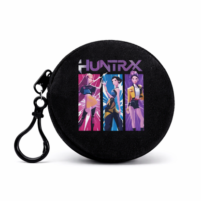 Kpop Girls Round Coin Purse Keychain Zipper Wallet