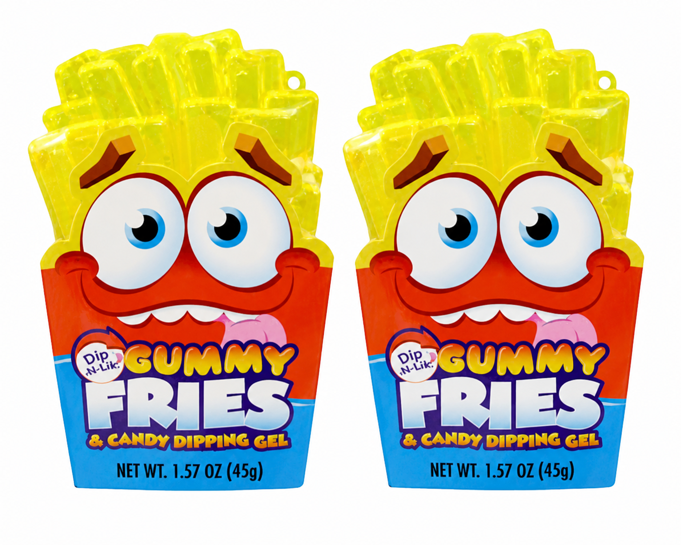 Koko’s Gummy Fries Dip N Lik Candy Gel 1.57oz – 2 Pack