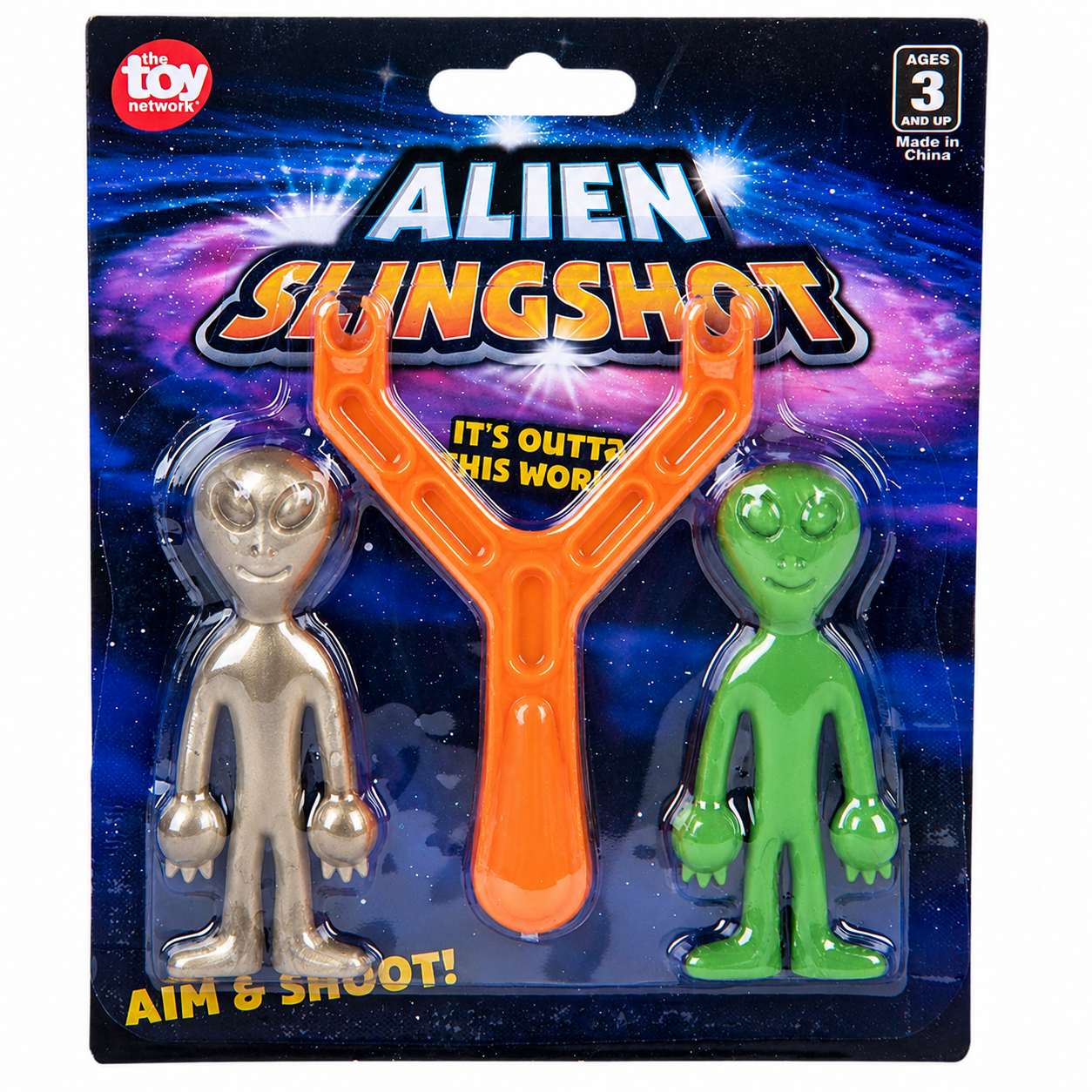 Alien Slingshot Flying Sticky Toy Set – 2 Pack
