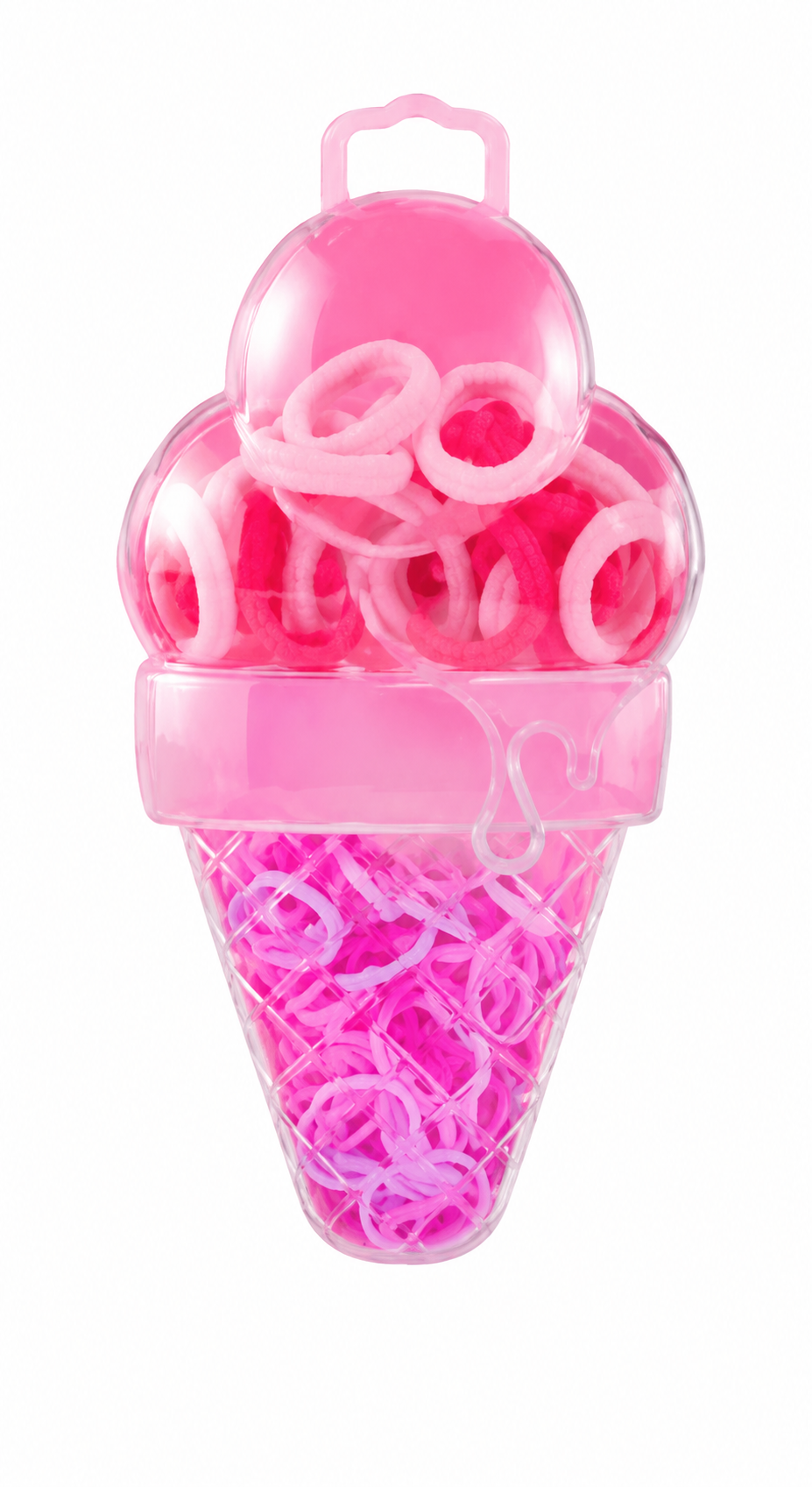 Girls Ice Cream Cone Hair Ties Accessory Set