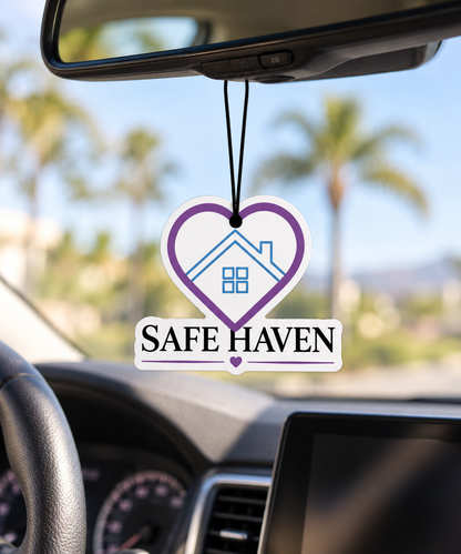 Safe Haven & CO 7-Day Scented Car Air Fresheners – 3-Pack, Ocean, Black Ice & New Car