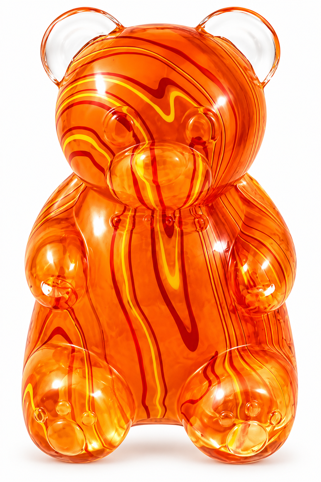 Streak Pattern Bear Squishy Stress Relief Fidget Toys – 2-Pack