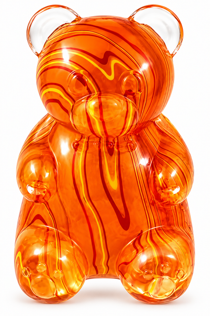 Streak Pattern Bear Squishy Stress Relief Fidget Toys – 2-Pack