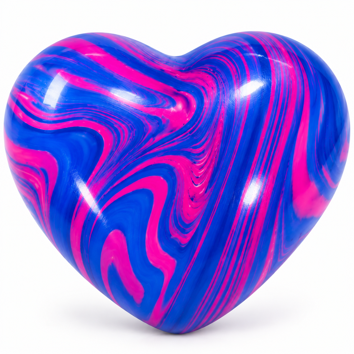 Marbled Swirl Heart Squishy Stress Relief Fidget Toys – 2-Pack