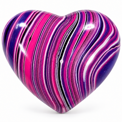 Marbled Swirl Heart Squishy Stress Relief Fidget Toys – 2-Pack