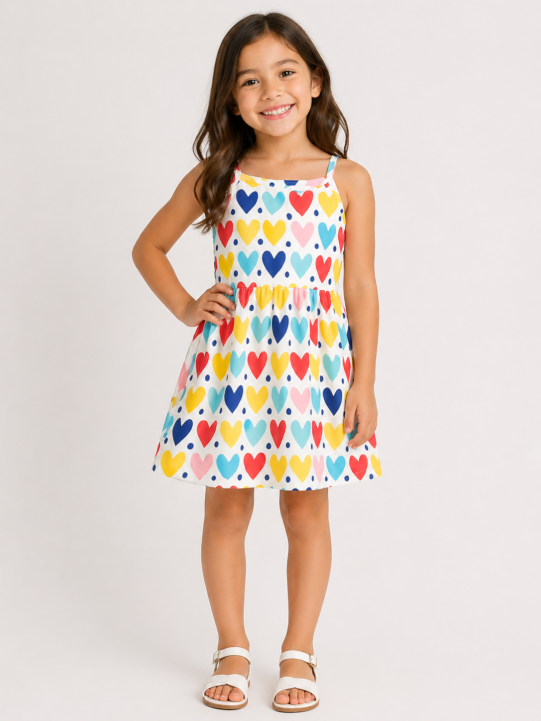 SHEIN Girls' Printed Camisole Dress