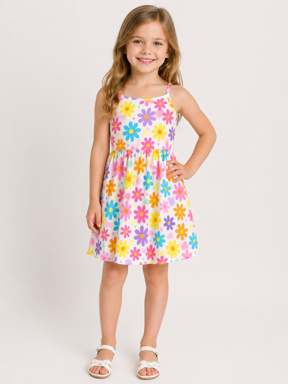 SHEIN Girls' Printed Camisole Dress