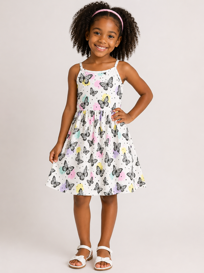 SHEIN Girls' Printed Camisole Dress
