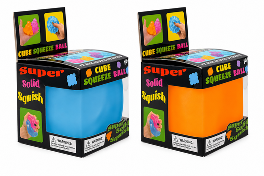2-Inch (2-Pack) Ice Cube Stress Relief Toy – Press-and-Squeeze Sensory Fidget Cube