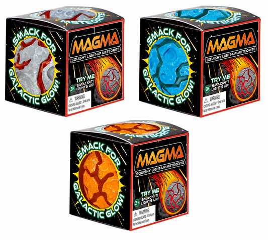 Magma Smack Light-Up Squeeze Ball – Lava Meteor Fidget Toy