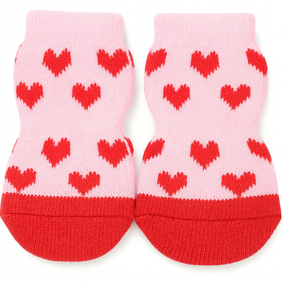 Cute Cartoon Non-Slip Pet Socks for Dogs and Cats – 4 Pcs Set
