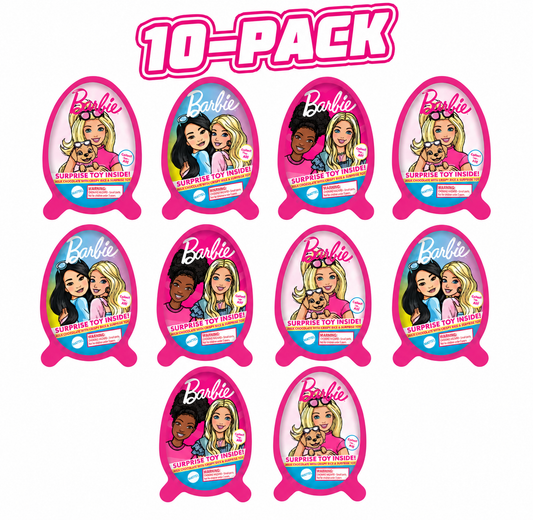 10-Pack Barbie Fun Surprise Egg Candy