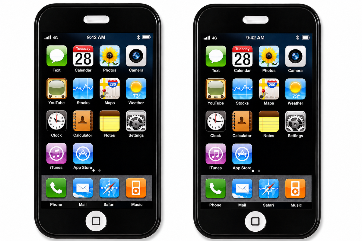 Smartphone Design Novelty Cell Phone Shaped Erasers - 2 Pack