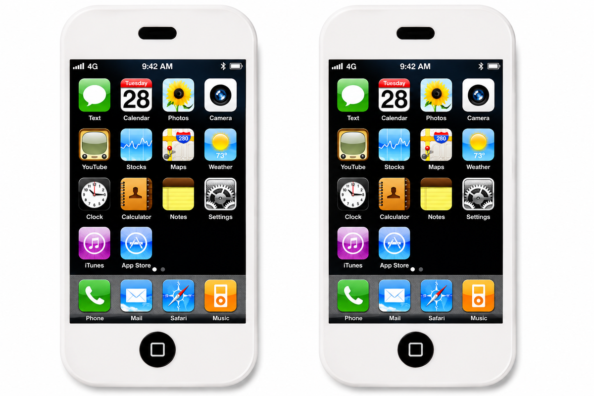 Smartphone Design Novelty Cell Phone Shaped Erasers - 2 Pack
