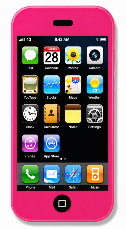 Smartphone Design Novelty Cell Phone Shaped Erasers - 2 Pack
