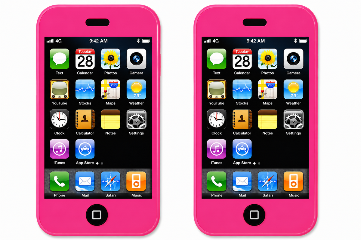 Smartphone Design Novelty Cell Phone Shaped Erasers - 2 Pack
