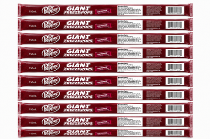 Dr Pepper Giant Freeze Pops – 7 Pack, 5.5 oz Ice Pops